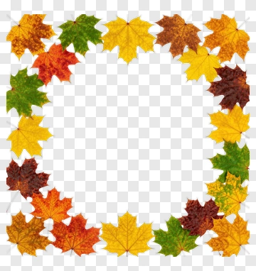 Autumn Maple Leaf Border PNG
