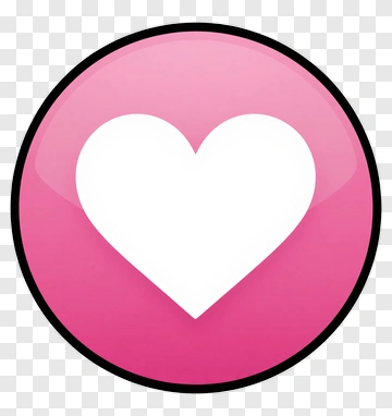 Pink Heart Button PNG