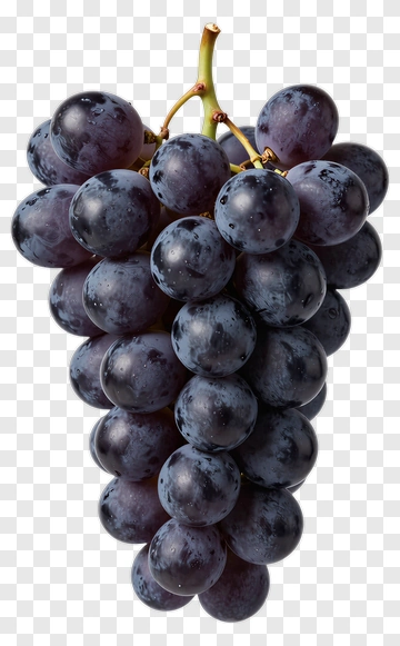 Cluster Of Purple Grapes PNG