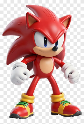 Sonic The Hedgehog 3D Figure PNG