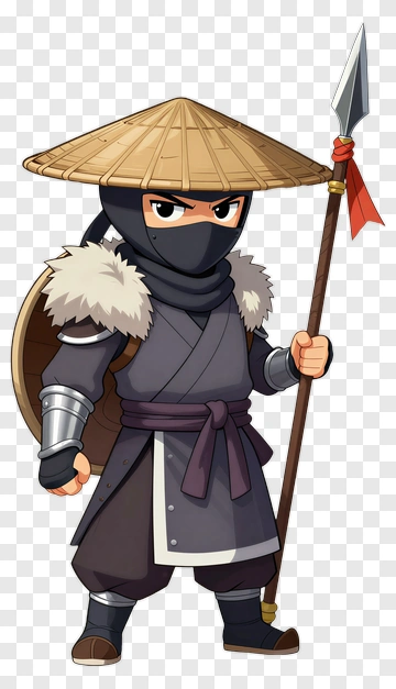 Konoha Ninja In Traditional Attire PNG