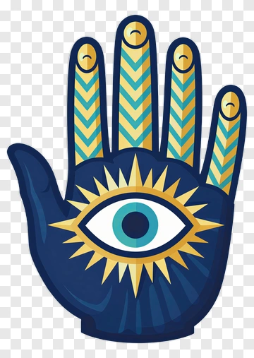 Hamsa Hand With Eye Symbol PNG