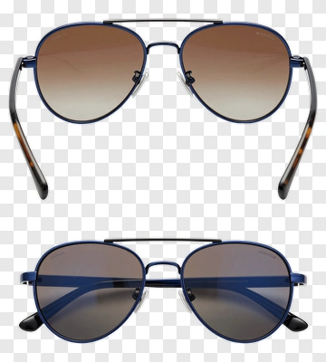 Blue Aviator Sunglasses With Gradient Lenses PNG