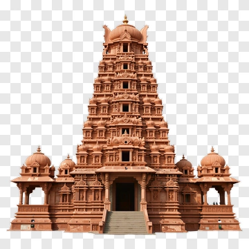 Grand Temple With Ornate Stone Architecture PNG