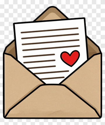 Heart Letter In Envelope PNG