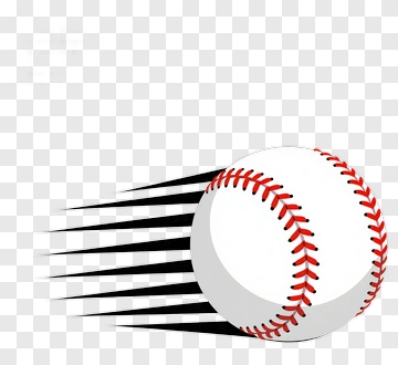 Baseball In Motion PNG