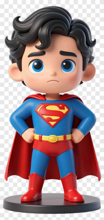 Superman In Classic Costume PNG