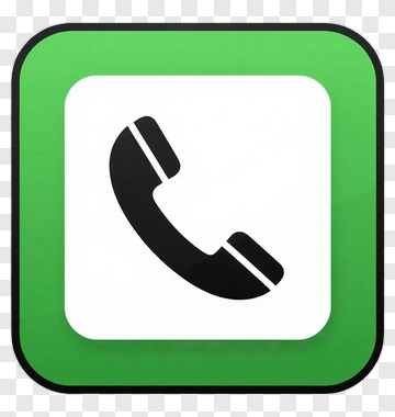 Green Telephone Icon PNG