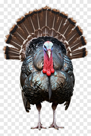 Turkey With Vibrant Feathers PNG