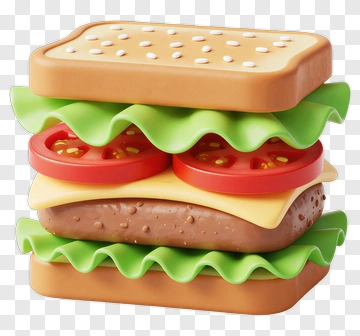 Delicious Hamburger PNG