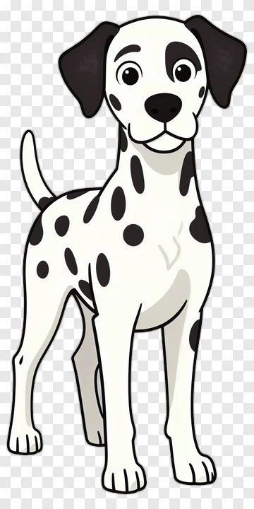 Dalmatian Puppy Cartoon PNG