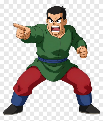 Anime Character Pointing Angry PNG