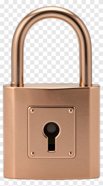 Gold Padlock PNG