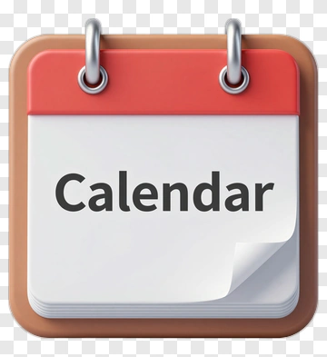 Red And Brown Calendar PNG