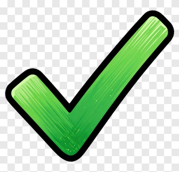 Green Hand Drawn Checkmark PNG