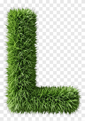 Grass Letter L PNG