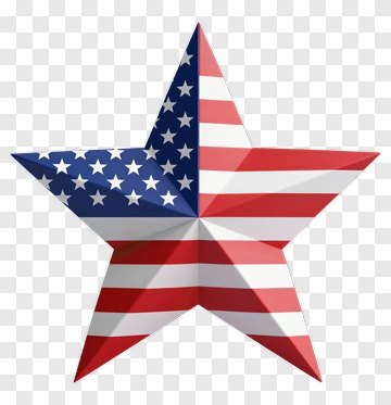 American Flag Star PNG