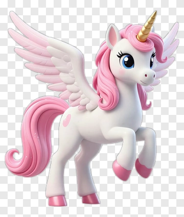 Pink Winged Unicorn PNG