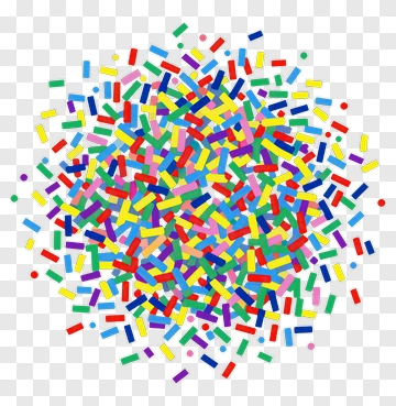 Colorful Sprinkles PNG