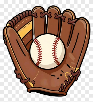 Baseball Glove Holding Baseball PNG