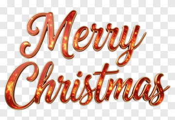 Merry Christmas 3D Text PNG