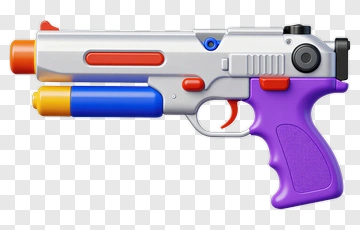 Colorful Toy Gun PNG