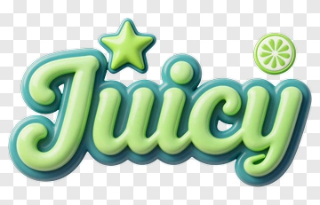 Juicy Text Design PNG