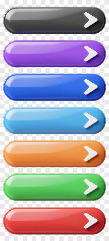 Colorful 3D Buttons With Arrow PNG