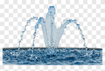 Water Splash In Blue Pool PNG