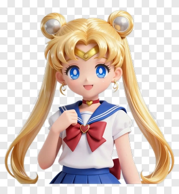 Sailor Moon In Sailor Uniform PNG