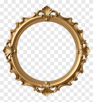 Ornate Gold Picture Frame PNG