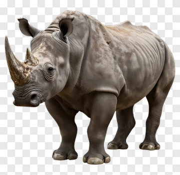 Rhino With Horns PNG