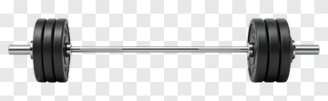 Barbell With Weight Plates PNG