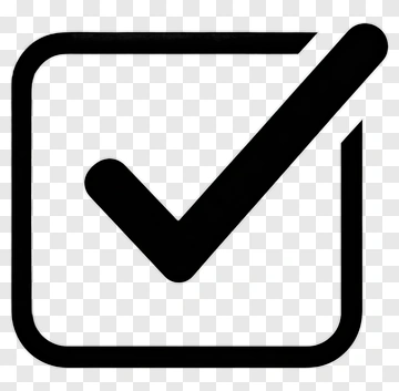 Black Checkbox Icon PNG
