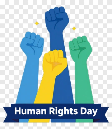 Fists Raising For Human Rights Day PNG
