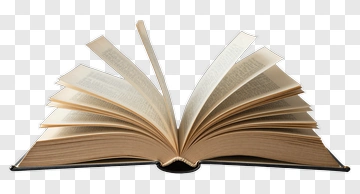Open Book With Spine PNG