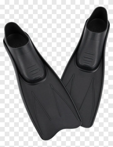 Black Flippers PNG
