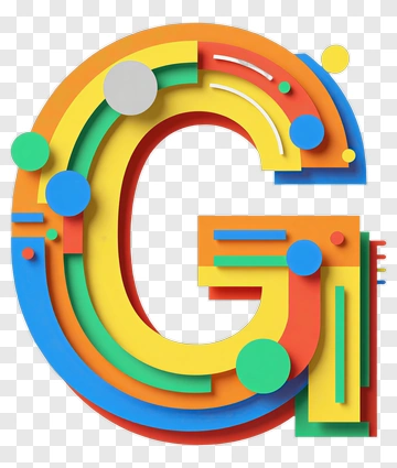 Colorful 3D Letter G Design PNG