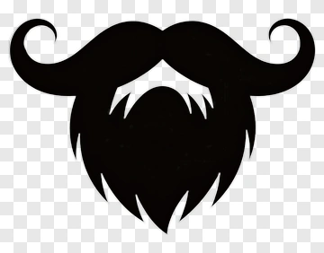 Black Mustache And Beard Icon PNG