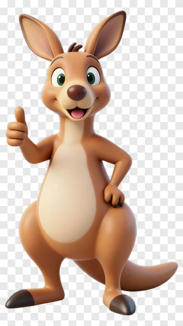 Cute Kangaroo Giving A Thumbs Up PNG