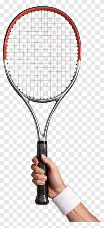 Hand Holding Tennis Racket PNG