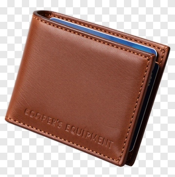 Brown Leather Wallet With Card Slots PNG