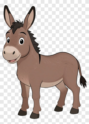 Cartoon Donkey PNG