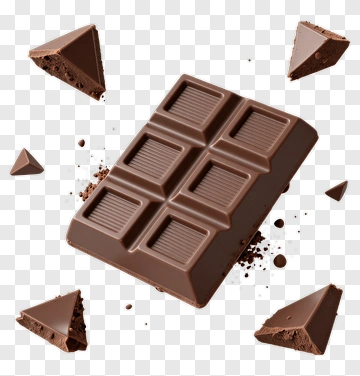 Chocolate Bar And Pieces PNG