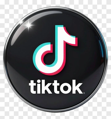 TikTok Logo On Circular Button PNG