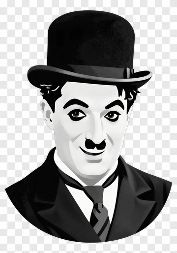 Charlie Chaplin Portrait PNG