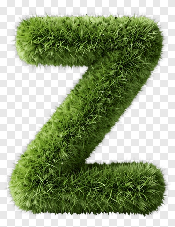 Grass Letter Z PNG