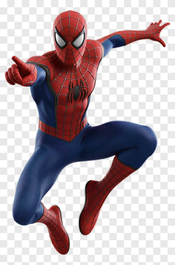 Spider-Man In Action Pose PNG