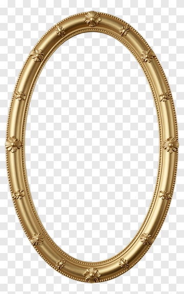 Gold Ornament Mirror PNG