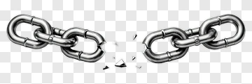 Broken Chain Symbolizing Freedom PNG